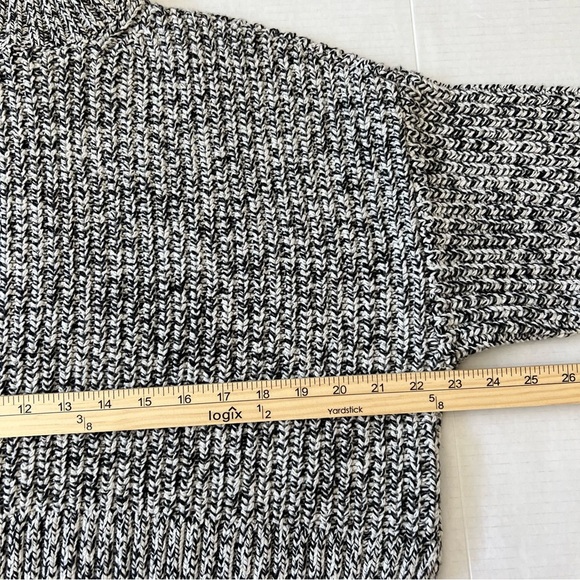 NWT Madewell Marled Cookies and Cream Wide Rib Turtleneck Sweater SZ Small - Picture 9 of 10